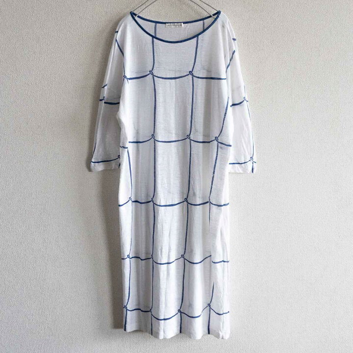 楽天市場】【美品】mina perhonen【ribbon frame ワンピース】36 麻  