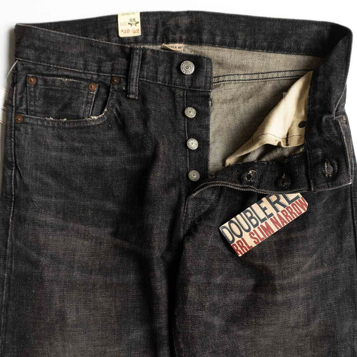 楽天市場】【未使用品】RRL【SLIM NARROW BLACK JEANS】30×32 アメリカ 