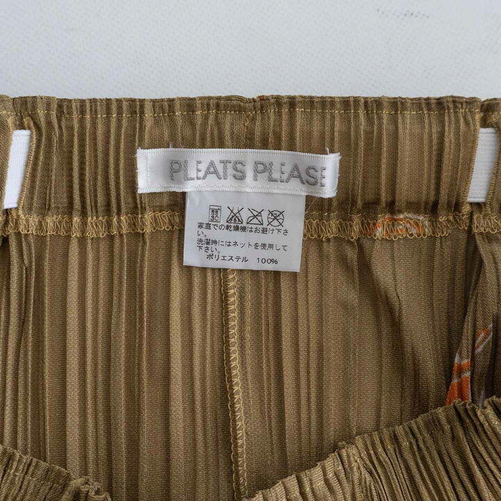 楽天市場】【美品】 PLEATS PLEASE【総柄 ロング スカート 