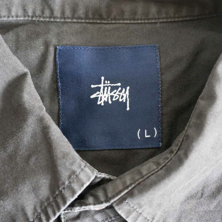 楽天市場】【ギャルソンシャツ】OLD STUSSY【グラデーション ボタン 