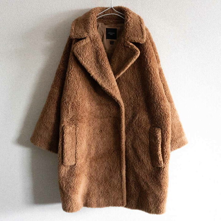 Max Mara WEEKENDマックスマーラ テディベア コート ウール ボア