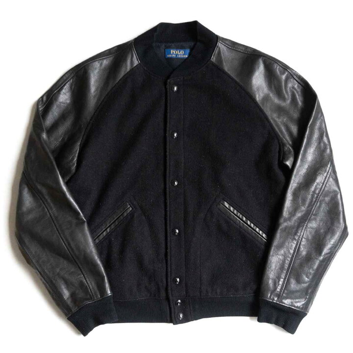 楽天市場】【美品】POLO RALPH LAUREN 【レザー スリーブ スタジャン 