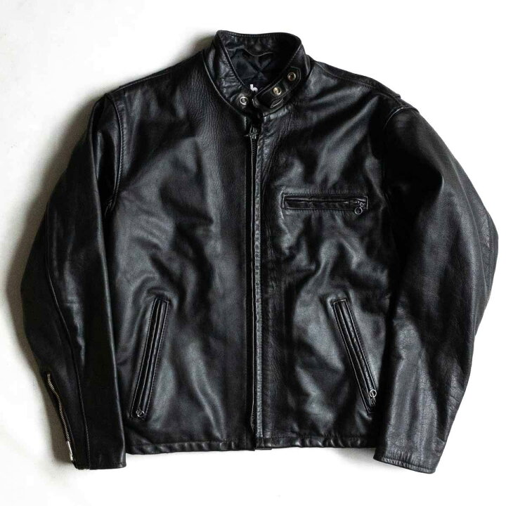 楽天市場】【美品】SCHOTT【641Q/シングルライダースジャケット】40 