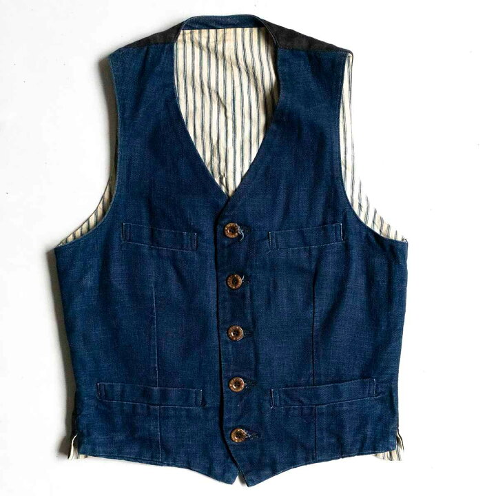 楽天市場】【希少】MISTER FREEDOM【Continental vest】インディゴ 