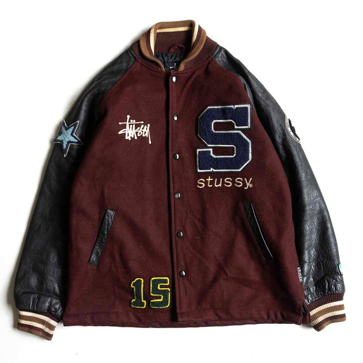 楽天市場】【希少】STUSSY【15th Anniversary スタジャン】M 