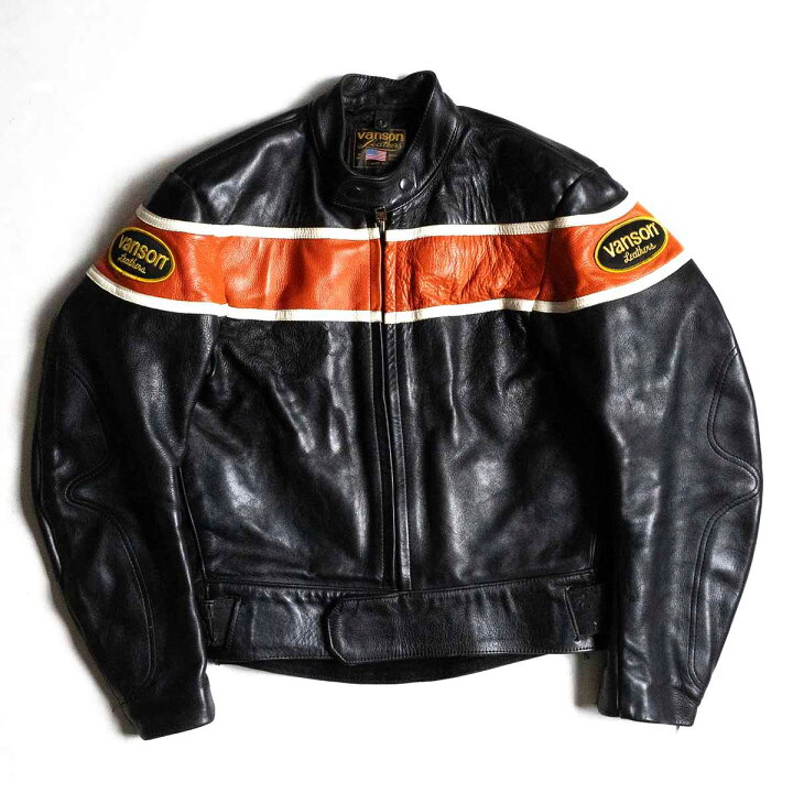 VANSON バンソン 42 マンクス 革ジャン ビンテージ メンズ｜レザー 