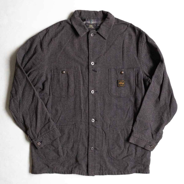 楽天市場】【90s/三ツ星タグ】RRL 【ストライプ カバーオール】M 