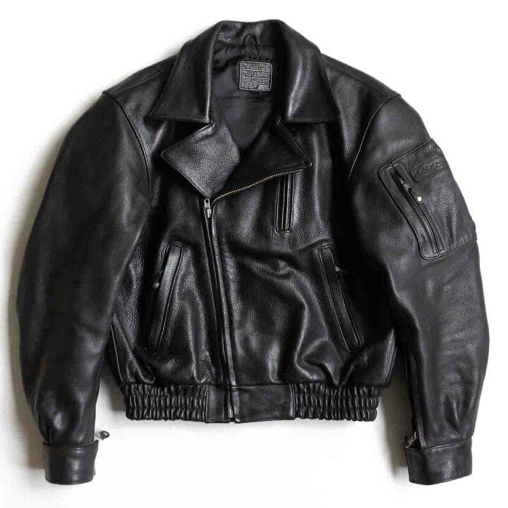 美品 KADOYA カドヤ ダブルライダースジャケット 牛革 取り外せれ
