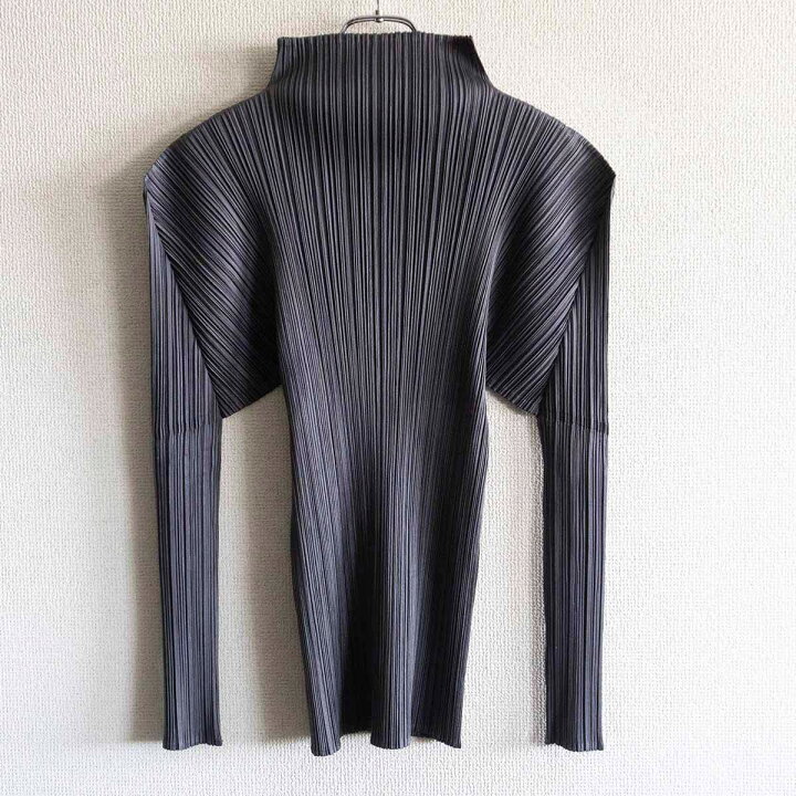 楽天市場】【美品】PLEATS PLEASE【ハイネック プリーツ カットソー  