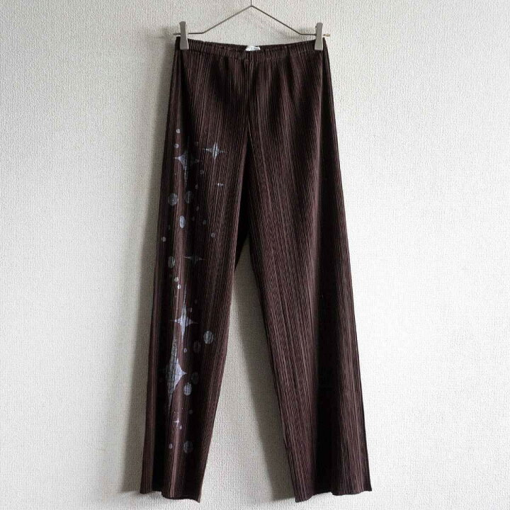 楽天市場】【美品】 PLEATS PLEASE【柄 プリーツ パンツ】2 プリーツ  