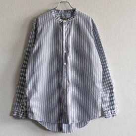 【極美品】 CASEY CASEY 【14HC166/ TROPIC SHIRT STRIPE ストライプシャツ】M オーバーシルエット ケーシー ケーシー 25050289