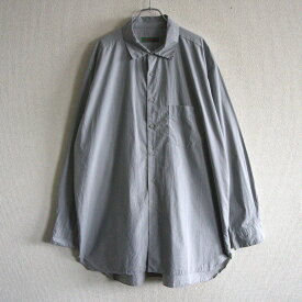 【美品】CASEY CASEY【BIG COURTE SHIRT】XXL シャツ グレー ケイシーケイシー 25051197