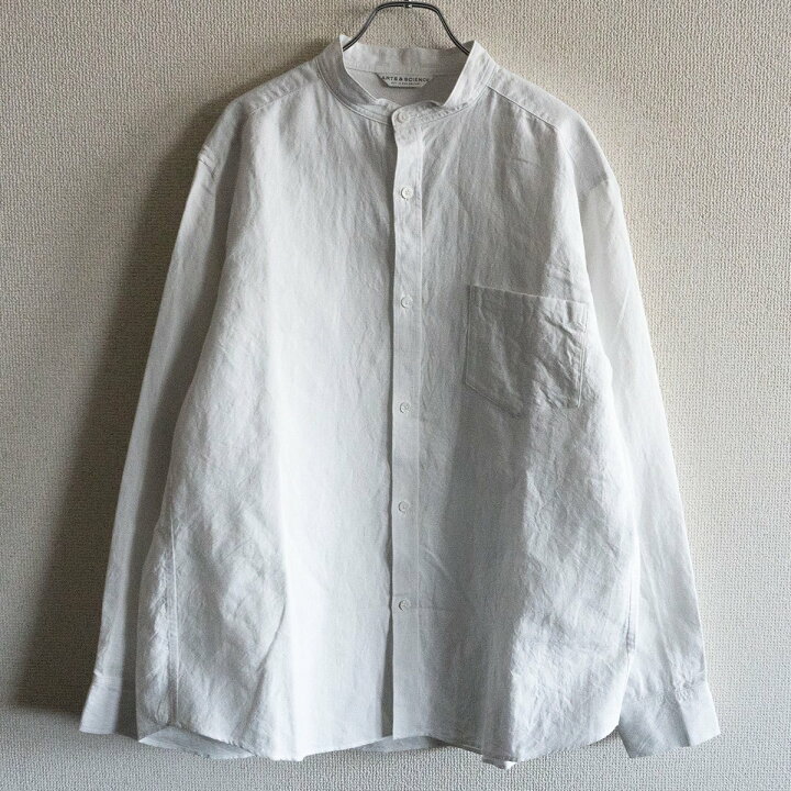 楽天市場】【24SS】 ARTS&SCIENCE 【コットン リネン バンドカラー 