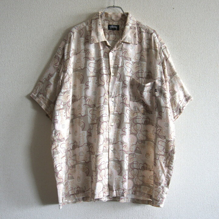 楽天市場】【80s/USA製】OLD STUSSY【オープンカラー シャツ】L 