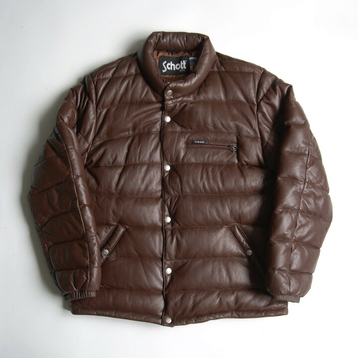 楽天市場】【極美品/ビッグサイズ】SCHOTT【leather down jacket】XL 