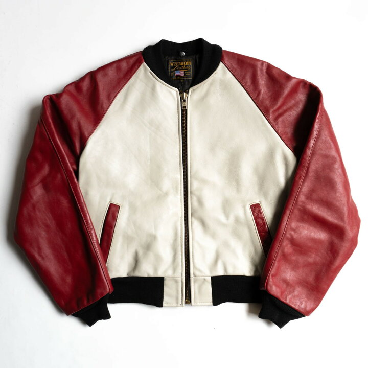 楽天市場】【美品】 VANSON 【TJV オールレザー スタジャン】40 