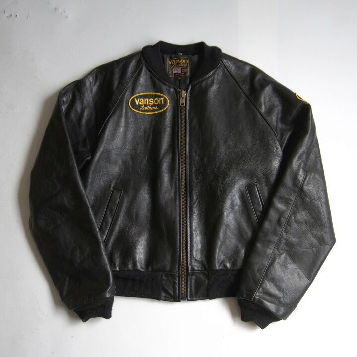 楽天市場】【美品】 VANSON 【TJV オールレザー スタジャン】38 