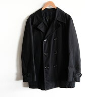 【AD2003/アーカイブ】COMME des GARCONS HOMME【製品洗い キルティングライナー ピーコート】L ブラック…