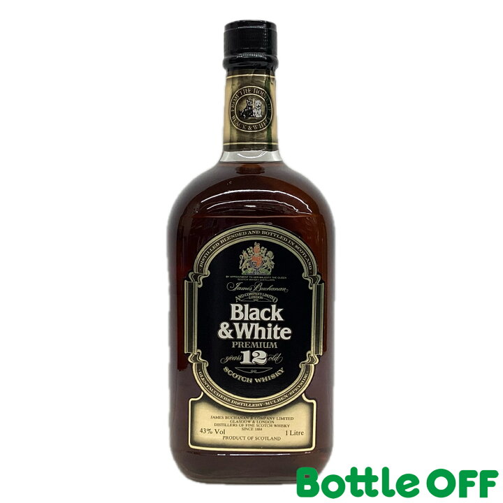 楽天市場】ブラックホワイト12年プレミアム 43% 1000ml BLACK WHITE 