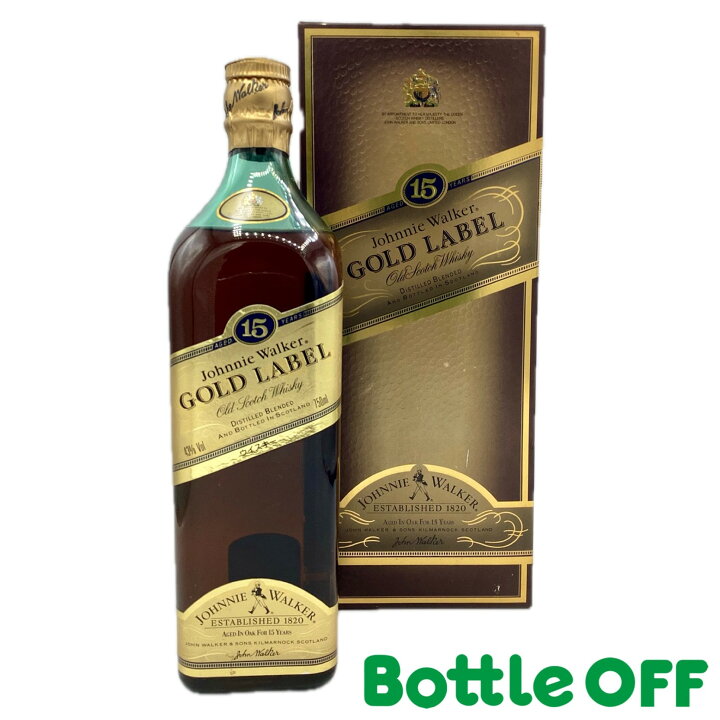 楽天市場】ジョニーウォーカー ゴールドラベル 15年 750ml 43% JOHNNIE 