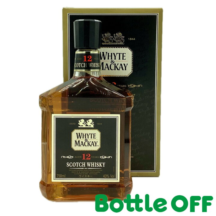 楽天市場】ホワイト＆マッカイ 12年 750ml 43% WHYTE＆MACKAY 12YEARS 