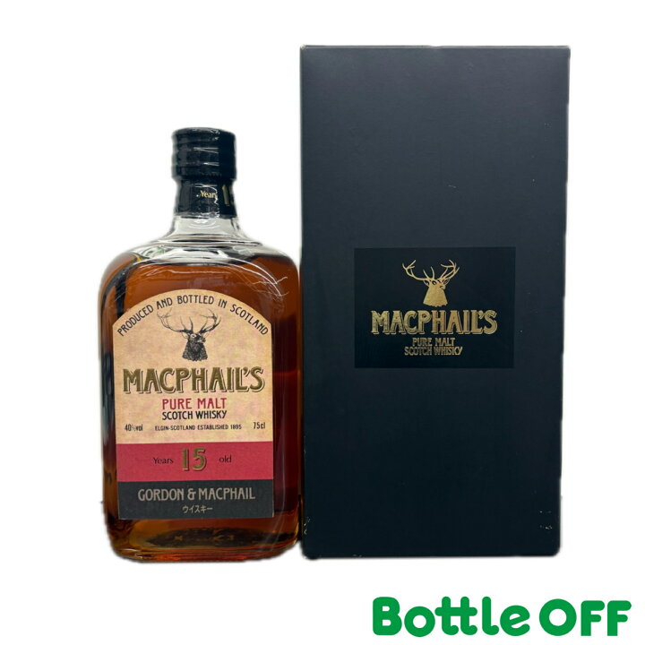 楽天市場】マクファイルズ 15年 ピュアモルト【箱付】 MACPHAIL