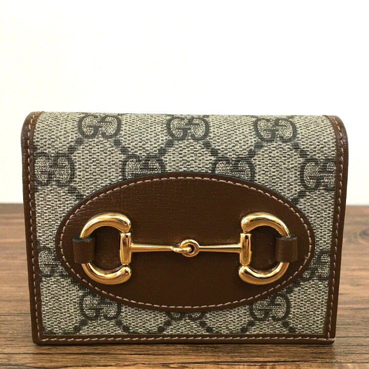 楽天市場】【中古】 送料込み！ 未使用品 GUCCI コンパクトウォレット  