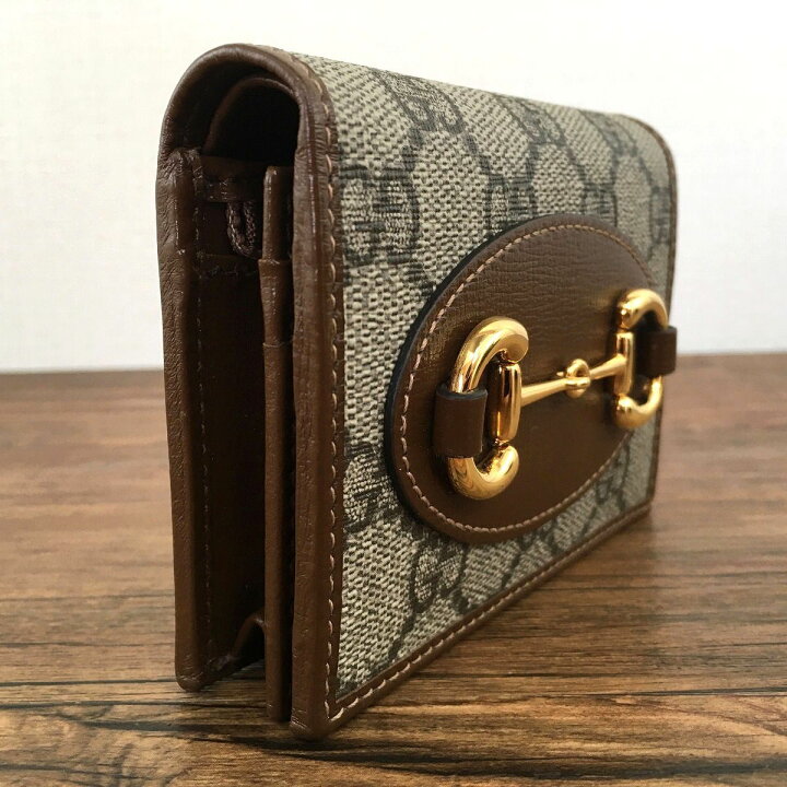 楽天市場】【中古】 送料込み！ 未使用品 GUCCI コンパクトウォレット  