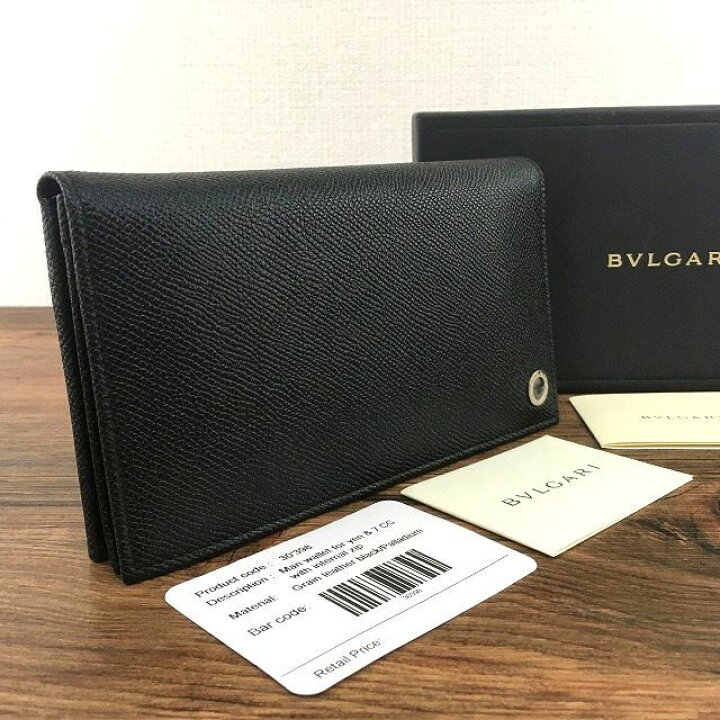 楽天市場】【中古】 送料込み！ 未使用品 BVLGARI 長財布 30398  