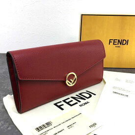 【中古】 送料込み！ 未使用品 FENDI 長財布 8M0251 レッド エフイズ 箱付き ☆プレゼントにも☆ 137
