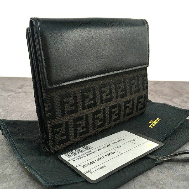 楽天市場】【中古】送料込み！ 極美品 FENDI Wホック財布 8M0030  