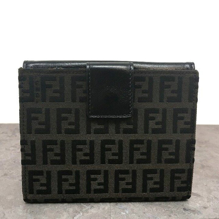 楽天市場】【中古】送料込み！ 極美品 FENDI Wホック財布 8M0030  