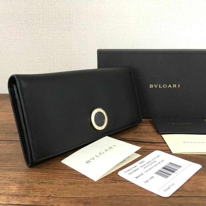楽天市場】【中古】 送料込み！ 極美品 BVLGARI 長財布 ブラック  