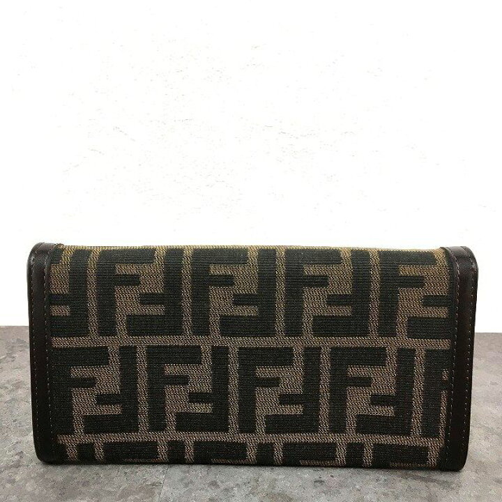 楽天市場】【中古】 送料込み！ 極美品 FENDI 長財布 30851 ズッカ柄  