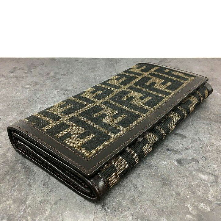 楽天市場】【中古】 送料込み！ 極美品 FENDI 長財布 30851 ズッカ柄  