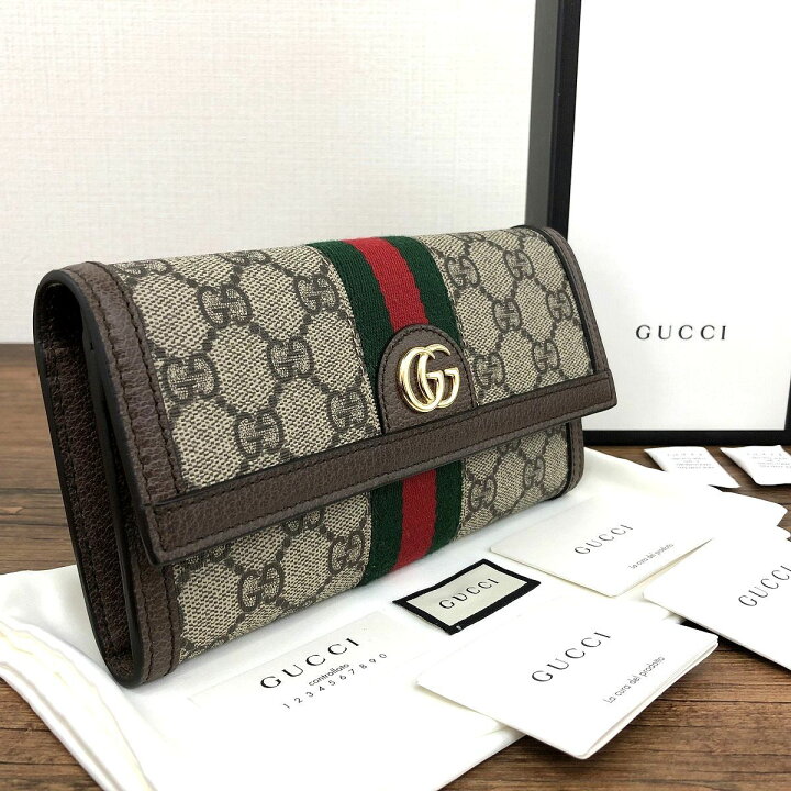 楽天市場】【中古】送料込み！ 未使用品 GUCCI 長財布 523153 オフィ  