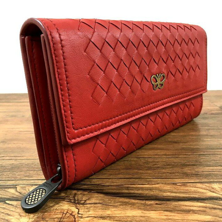 楽天市場】【中古】 送料込み！ 極美品 BOTTEGAVENETA 長財布 蝶々  