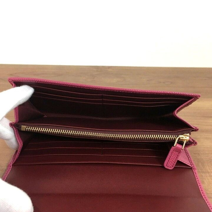 楽天市場】【中古】 送料込み！ 極美品 BVLGARI 長財布 レザー ヘザー  