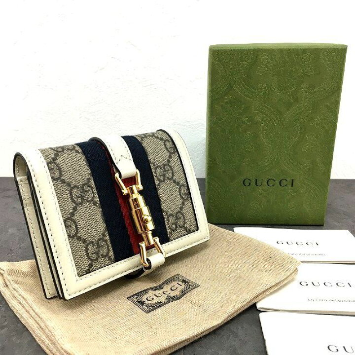楽天市場】【中古】送料込み！ 未使用品 GUCCI コンパクトウォレット  