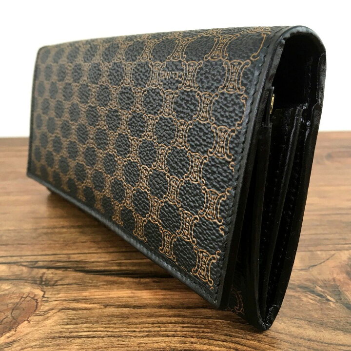 楽天市場】【中古】 送料込み！ 極美品 CELINE 長財布 マカダム柄  