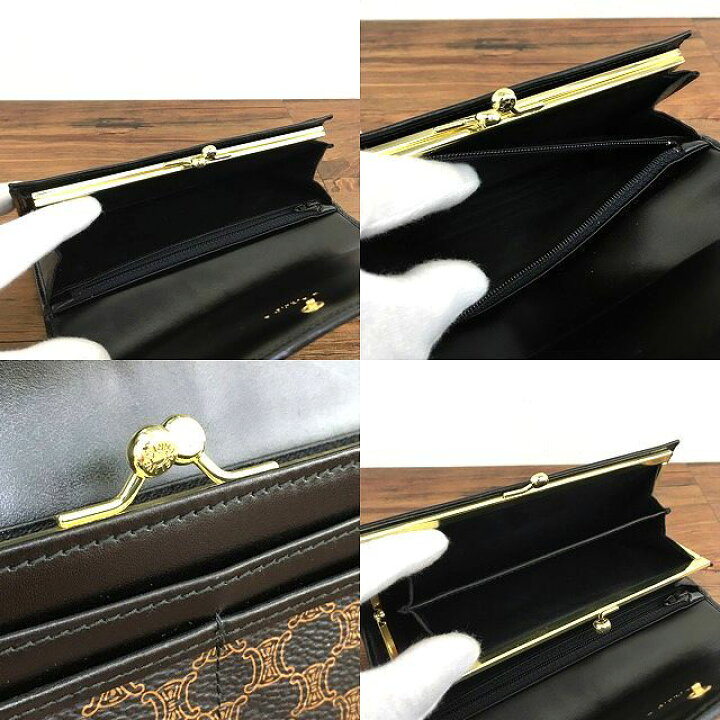 楽天市場】【中古】 送料込み！ 極美品 CELINE 長財布 マカダム柄  