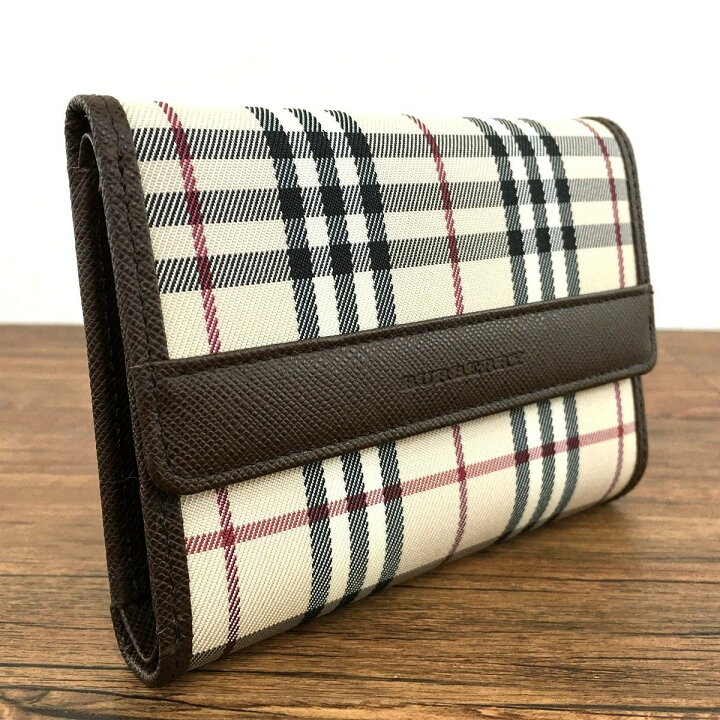 楽天市場】【中古】 送料込み！ 美品 BURBERRY 三つ折り財布  