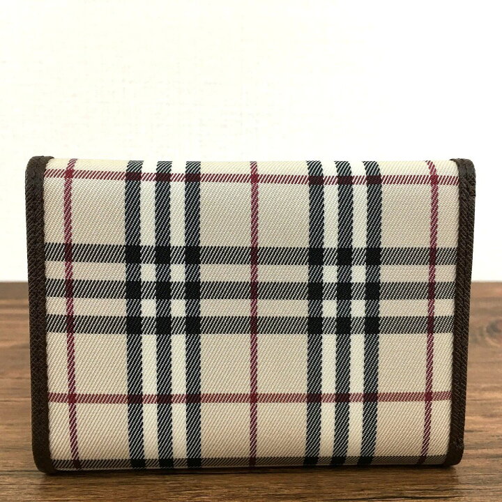 楽天市場】【中古】 送料込み！ 美品 BURBERRY 三つ折り財布  
