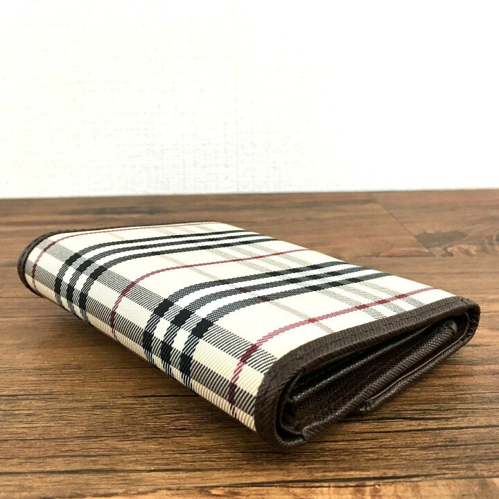 楽天市場】【中古】 送料込み！ 美品 BURBERRY 三つ折り財布  
