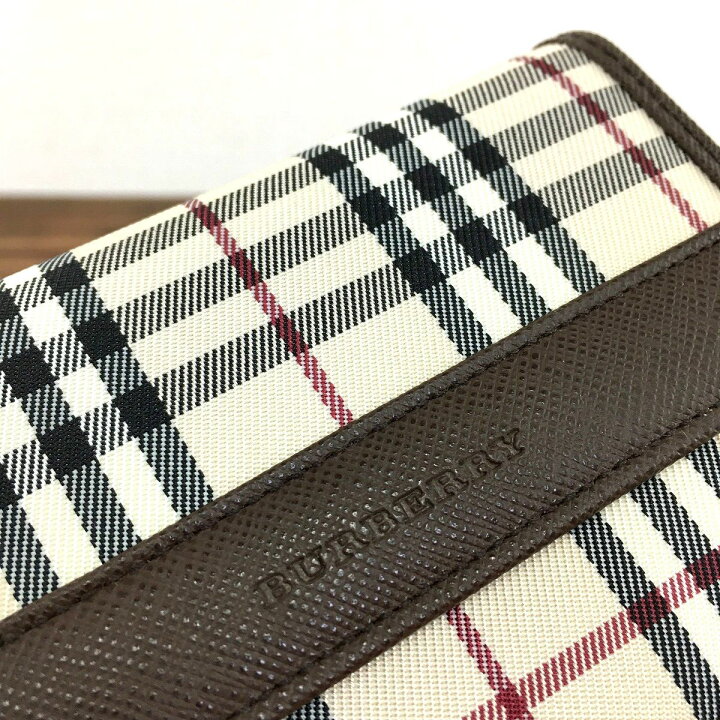 楽天市場】【中古】 送料込み！ 美品 BURBERRY 三つ折り財布  