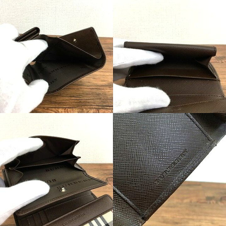 楽天市場】【中古】 送料込み！ 美品 BURBERRY 三つ折り財布  