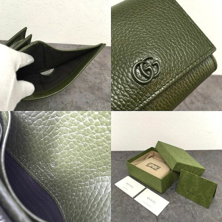 楽天市場】【中古】 送料込み！ 未使用品 GUCCI コンパクトウォレット  