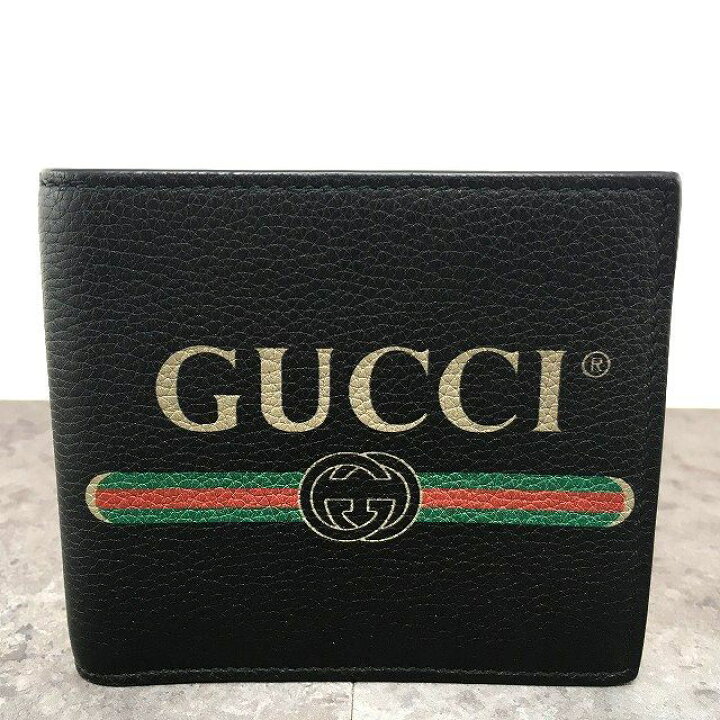 楽天市場】【中古】 送料込み！ 未使用品 GUCCI 二つ折り財布 496316 
