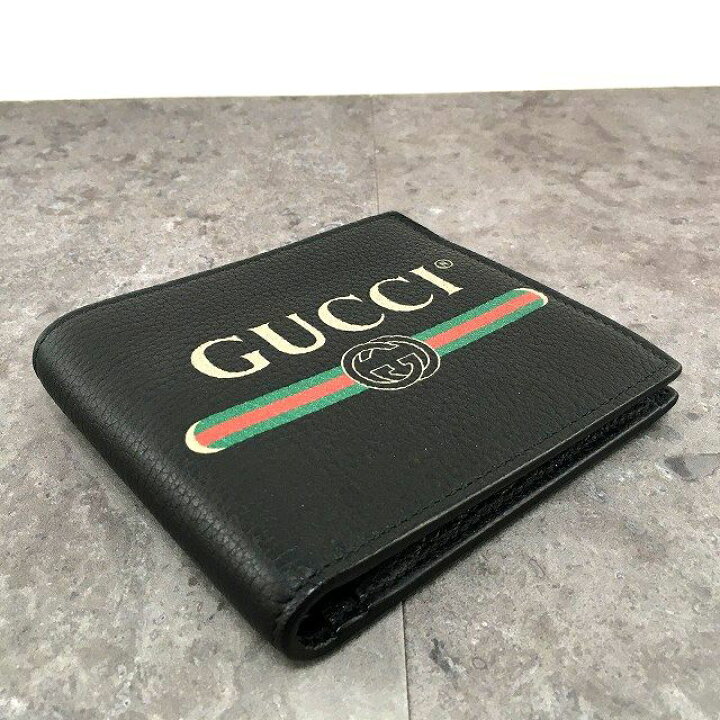 楽天市場】【中古】 送料込み！ 未使用品 GUCCI 二つ折り財布 496316 