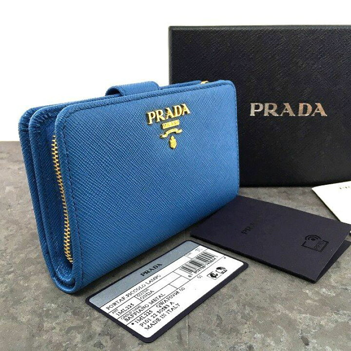 楽天市場】【中古】 送料込み！ 未使用品 PRADA ミディアムウォレット  